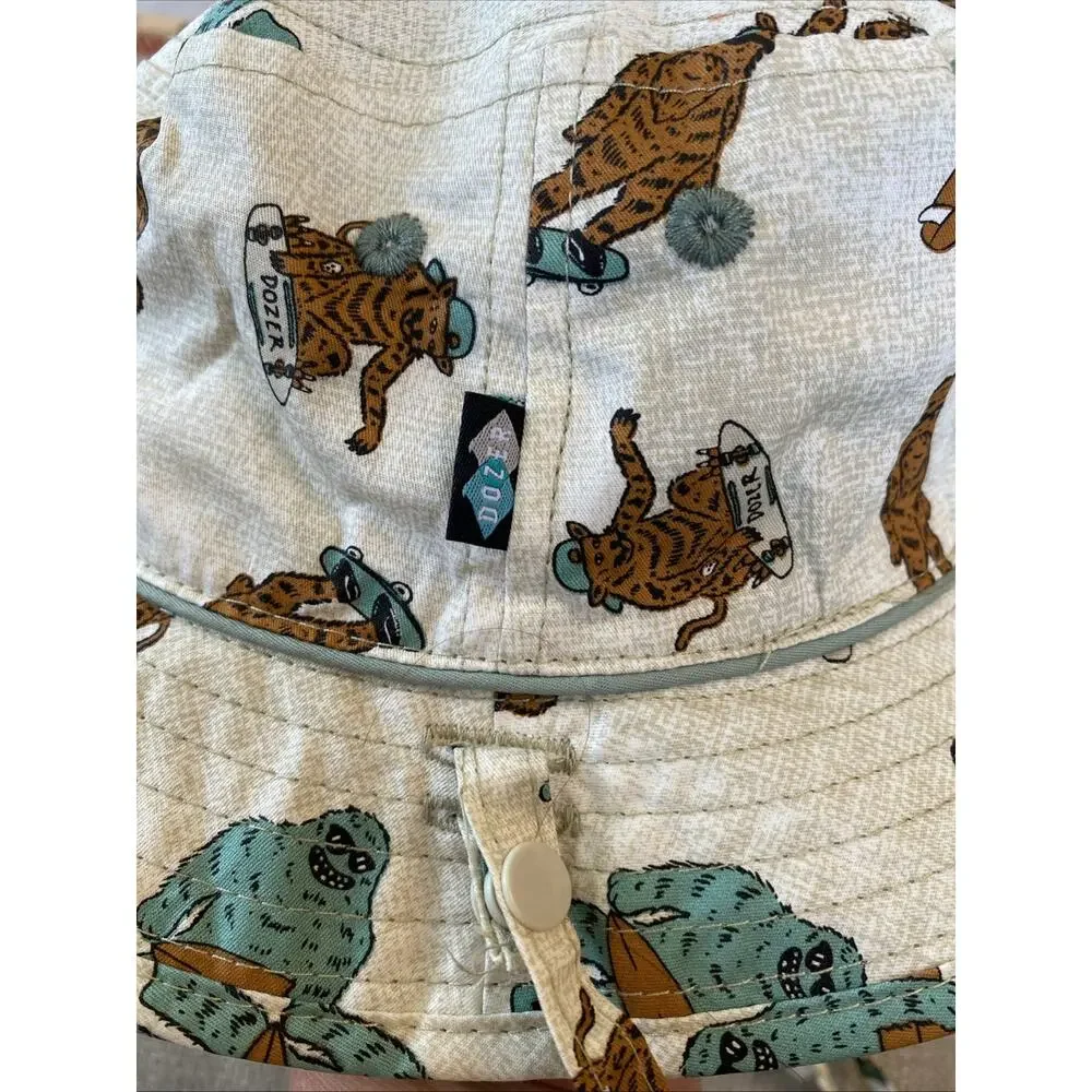 Dozer Kids Youth Toddler Bucket Sun Beach Hat Reversible Bigfoot Skateboard